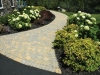 Curved paver walkway